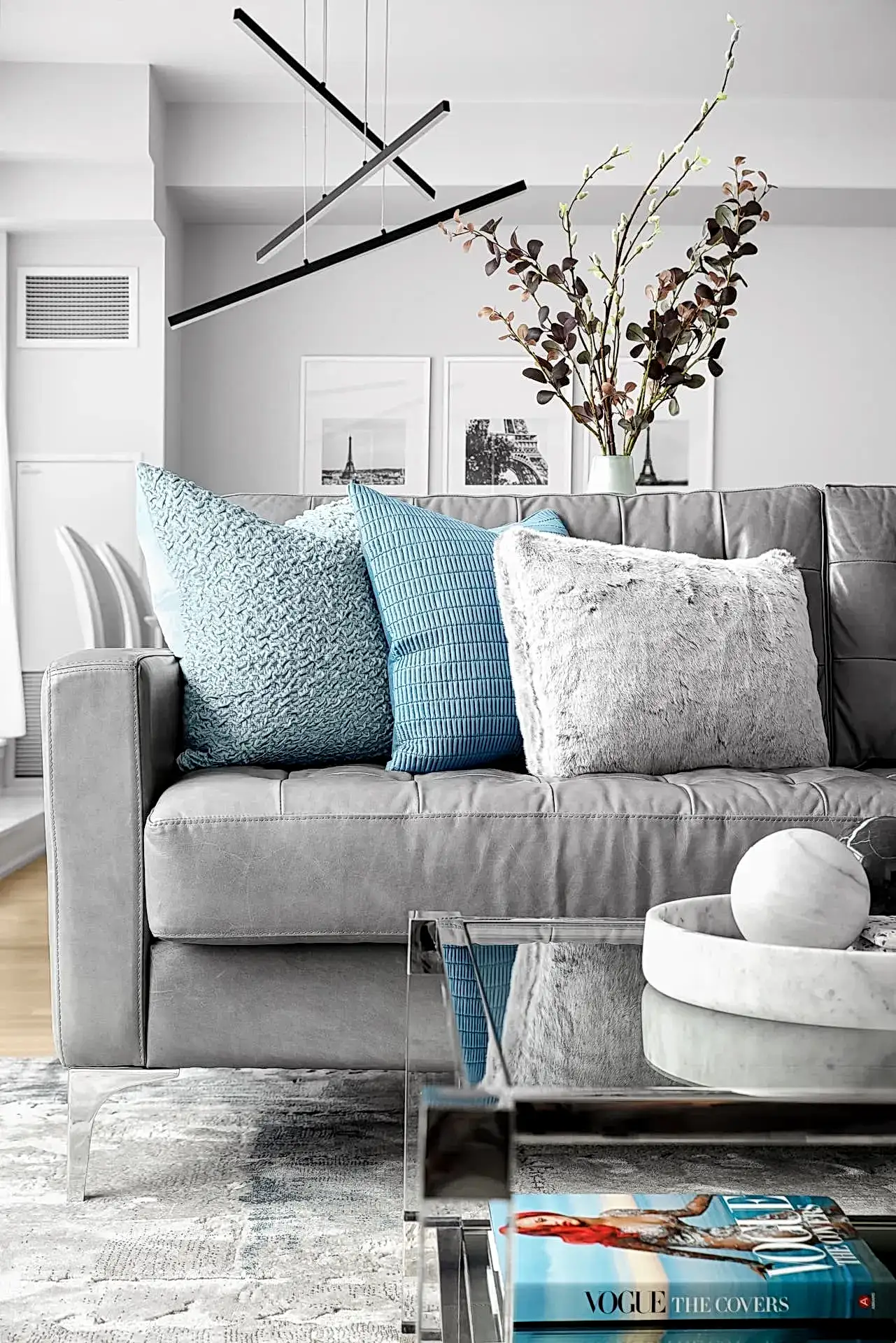 Modern contemporary living room Toronto King Penthouse
